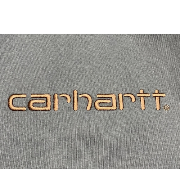 Carhartt WIP Mens Sweatshirt Deep Night Blue Size M Embroidered Logo Pullover - Picture 9 of 9